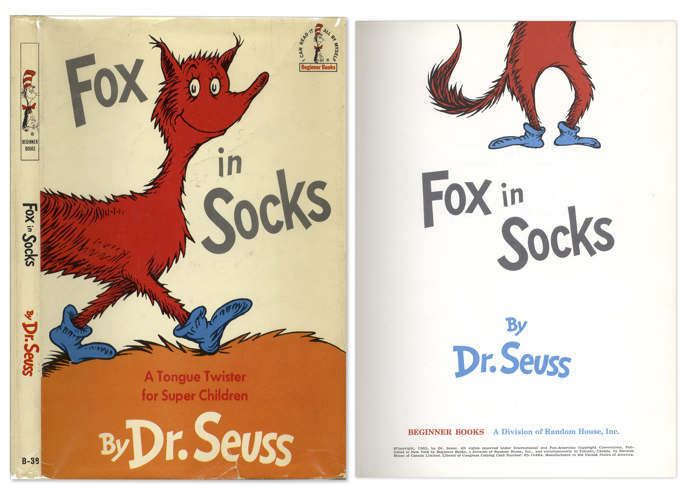 Lot Detail Fox In Socks By Dr Seuss First Edition In Dustjacket