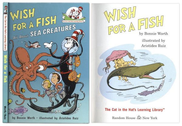First Printing of ''Wish For A Fish All About Sea Creatures'' -- Narrated by The Cat in the Hat