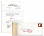 Letter Signed by Godfather Novelist Mario Puzo -- ...Id like Paramount to have their copies immediately. I am not going to change this first submission for any reason whatsoever...