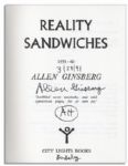 Allen Ginsberg Signed ''Reality Sandwiches 1953-60''