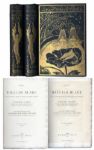Rare 1880 Set of Life and Works of William Blake -- With Elaborate Gilt Decorations & Woodcuts
