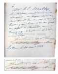 Rare William III of the Netherlands Signed Book -- the King Dedicates a Copy of van Prinsterer's Dutch History to American Historian John Motley in 1858