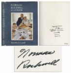 Norman Rockwell Signed Copy of His Biography, Illustrator -- Inscribed to fellow Vermonters