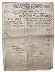Buffalo Enquirer From 16 September 1901, Reporting on Death of President McKinley -- ...Dead Rulers Remains Borne to Washington...