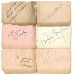 Autograph Book Signed by 45 Hollywood Stars Including, Carl ''Alfalfa'' Switzer, Bob Hope, Edward G. Robinson, Esther Williams, Dorothy Lamour, Jack Haley, Phil Harris & More