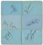 Autograph Book Signed by 45 Hollywood Stars Including, Carl ''Alfalfa'' Switzer, Bob Hope, Edward G. Robinson, Esther Williams, Dorothy Lamour, Jack Haley, Phil Harris & More