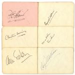 Autograph Book Signed by 45 Hollywood Stars Including, Carl ''Alfalfa'' Switzer, Bob Hope, Edward G. Robinson, Esther Williams, Dorothy Lamour, Jack Haley, Phil Harris & More