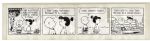 Charles Schulz Hand-Drawn "Peanuts" Comic Strip From 1967 -- Featuring Charlie Brown & Violet Gray