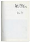 'Julia Child & More Company'' Signed Cookbook -- ''...Everything she demonstrates on her second cooking-for-company television series...''