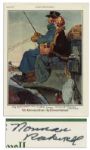 Norman Rockwell Signed Print of The Christmas Coach