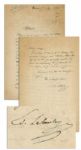 Mastermind Behind The Statue of Liberty Edouard Laboulaye Autograph Letter Signed -- Rare