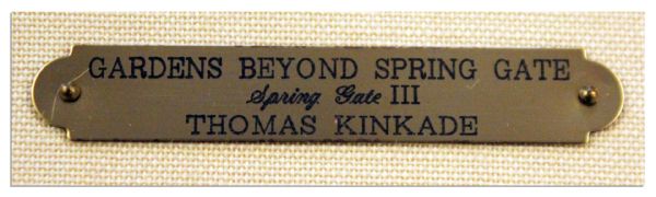 ''Painter of Light'' Thomas Kinkade's ''Gardens Beyond Spring Gate'' -- 1998 Artist Proof