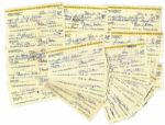 Lot of 100 Personal Checks Signed by Hollywood Film Star Mary Astor
