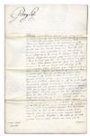 King George III Document Signed in 1795