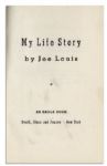 Joe Louis Signed First Edition of His Memoir ''My Life Story''