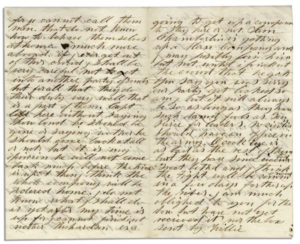 3rd Massachusetts Letter -- ''...it was as hot as 2 hells here...I think they are trying to kill our regiment...our party got licked...it will always be so as long as they have such damn fools...''