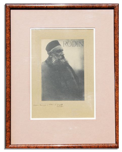 Sculptor Auguste Rodin Signed Photograph