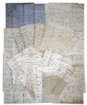 Large 81 Letter Lot by Civil War Soldier -- With Gettysburg & Fredericksburg Content -- ''...I have almost forgotten what it is that has brought me here; to kill and destroy human beings...''
