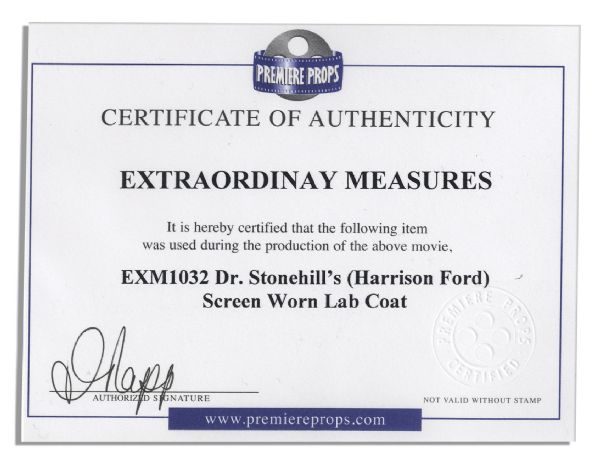 Harrison Ford Screen-Worn Coat From ''Extraordinary Measures''