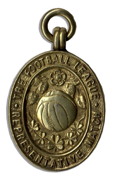 Football League Silver-Gilt Medal From the Representative Match With Irish Football League in 1966