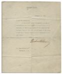Woodrow Wilson Typed Letter Signed -- Sent Ten Days After Winning the Presidential Election in 1912