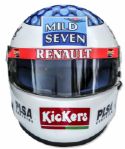 Jean Alesi Race-Worn Helmet -- From 1997 Formula One Season -- Accompanied by LOA Signed by Alesi Himself -- From Jean-Pierre Papin's Collection