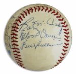 1934-35 Detroit Tigers Signed Baseball -- Team Won Back to Back Pennants Those Years & Won The World Series in 1935 -- Signed by Hank Greenberg, Charles Gehringer & More