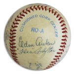 1934-35 Detroit Tigers Signed Baseball -- Team Won Back to Back Pennants Those Years & Won The World Series in 1935 -- Signed by Hank Greenberg, Charles Gehringer & More