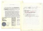 Michael Jackson Signed Thriller Contract  -- Large Red Signature -- With Verification from the U.S. Copyright Office