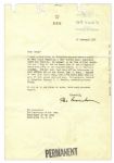 Dwight Eisenhower Typed Letter Uniquely Signed ''Ike Eisenhower'' -- ''...We are up to our necks in work...''