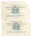 Harry Truman 1949 Inauguration Lot -- Original Programs, Invitation & Tickets to Inaugural Dinner