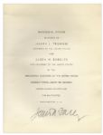 Harry Truman 1949 Inauguration Lot -- Original Programs, Invitation & Tickets to Inaugural Dinner