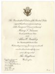 Harry Truman 1949 Inauguration Lot -- Original Programs, Invitation & Tickets to Inaugural Dinner