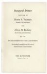 Harry Truman 1949 Inauguration Lot -- Original Programs, Invitation & Tickets to Inaugural Dinner