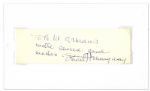 Ernest Hemingway Signature -- With PSA/DNA COA