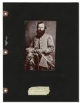Confederate General J.E.B. Stuart Bold Signature as Lt. Colonel, Early in the Civil War -- With PSA/DNA COA