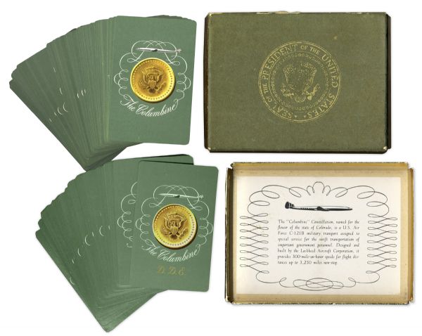 President Dwight D. Eisenhower Double Deck of Cards Used Aboard His Presidential Aircraft