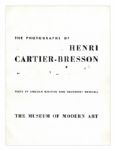 Henri Cartier-Bresson Signed Exhibition Catalog From His 1947 Show at the Museum of Modern Art