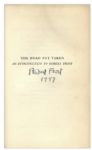 Robert Frost Signed Copy of ''The Road Not Taken''