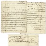 King William IV Autograph Letter Signed -- ...as for this rascal Bonaparte, I wish he was at the bottom of the sea...