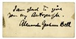 Alexander Graham Bell Signed Card