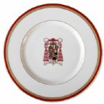 Cardinal Francis Spellman Lenox China Plate -- With Cardinal's Seal to Front & Service Tag to Verso