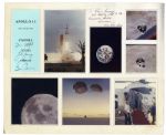 Apollo 10 Crew-Signed Poster --Signed by Tom Stafford, John Young & Gene Cernan -- Dedicated to Red Skelton & Consigned by His Estate