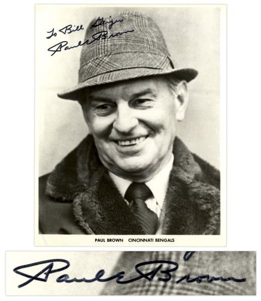 Paul Brown Signed Photograph