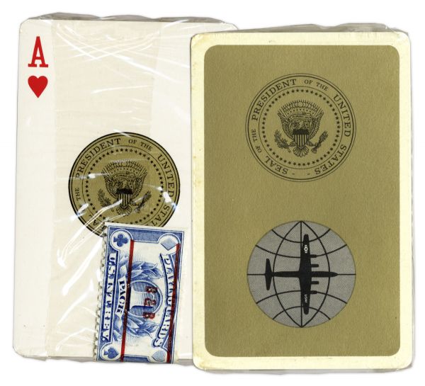 President John F. Kennedy Double Deck of Cards & Matchbook for Use on His Presidential Aircraft