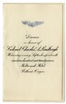 Charles Lindbergh Signed Program From Celebratory Dinner Held in Portland, Oregon on 14 September 1927