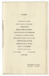 Charles Lindbergh Signed Program From Celebratory Dinner Held in Portland, Oregon on 14 September 1927