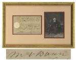 Martin Van Buren Document Signed