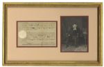 Martin Van Buren Document Signed