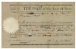 Martin Van Buren Document Signed